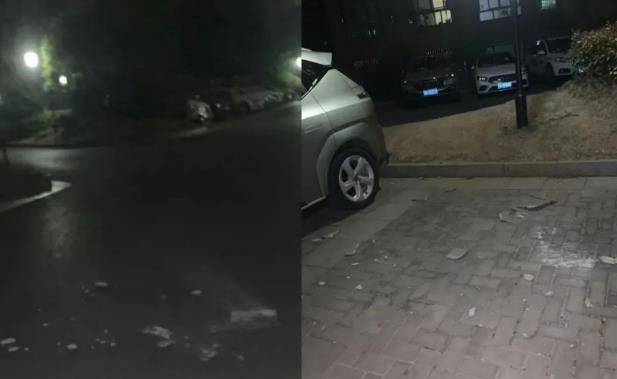 大風(fēng)吹!昨夜南京有小區(qū)發(fā)生外墻脫落,一私家車(chē)慘遭粉碎性“毀容”